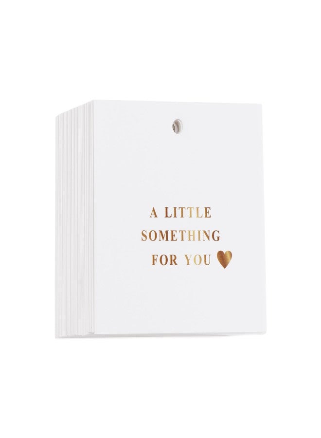 Kexinglu 70Pcs Gold Thank You Gift Tags, 2.5" Square “A Little Something for You” Tag for Party Gifts & Favors (String is NOT Included) - Image 1